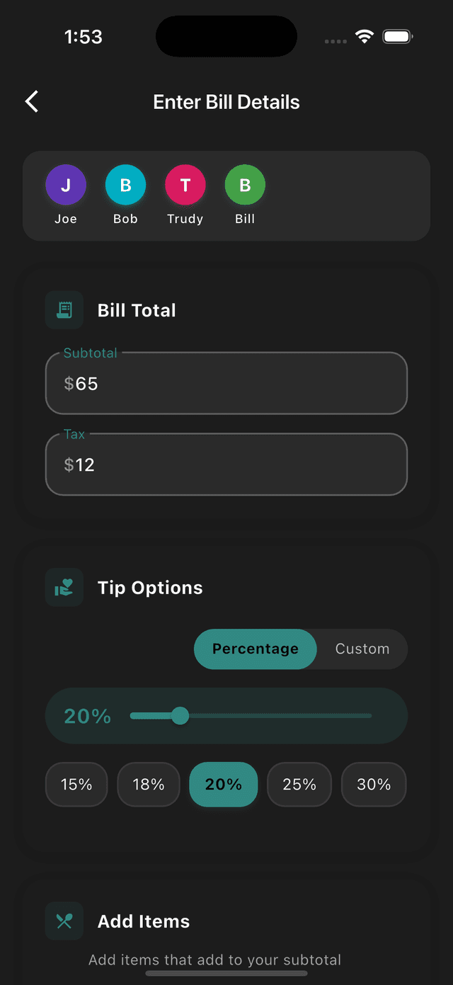 Billington App - Scan or Enter